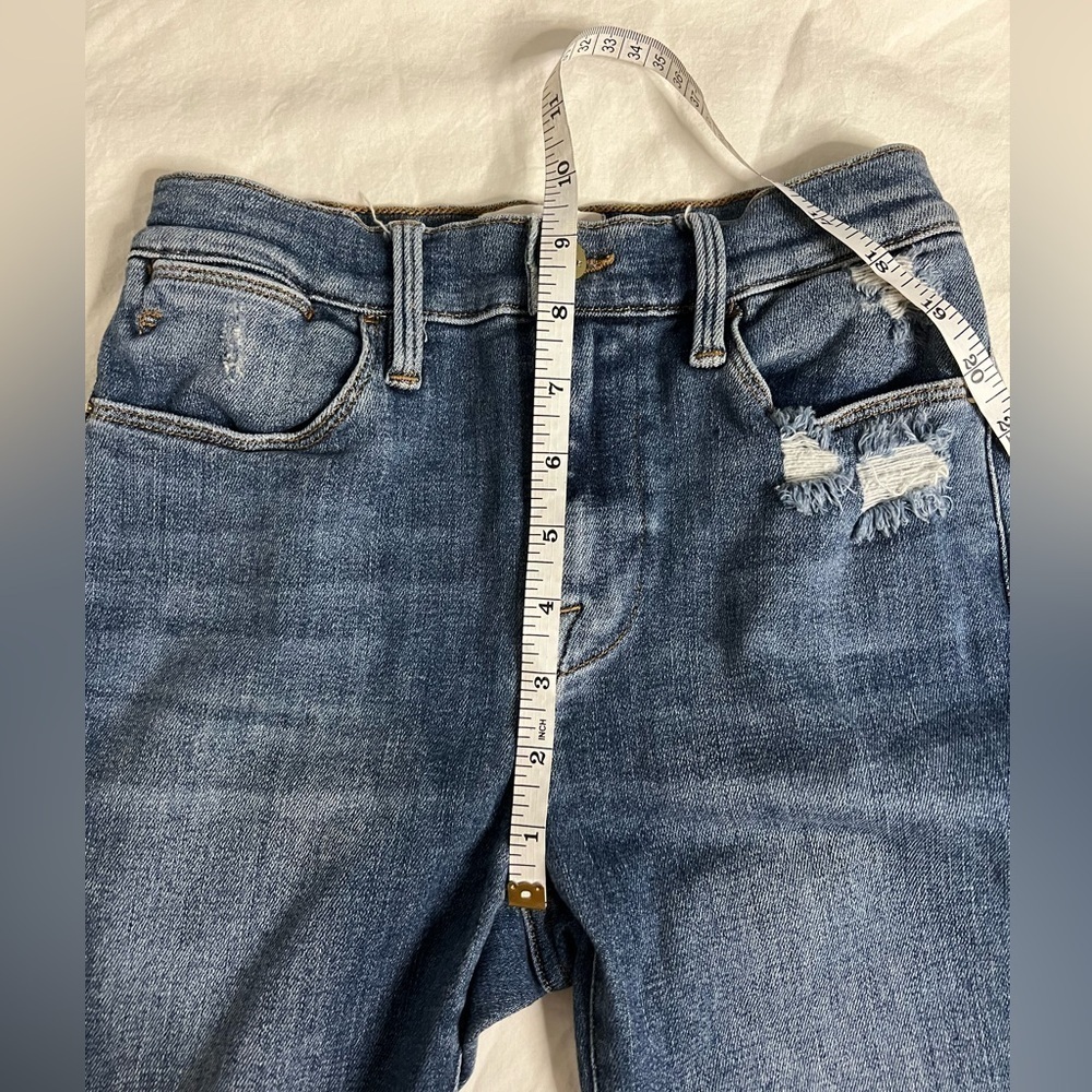 Frame Le High Skinny Distressed Blue Jeans 25 - Picture 10 of 12